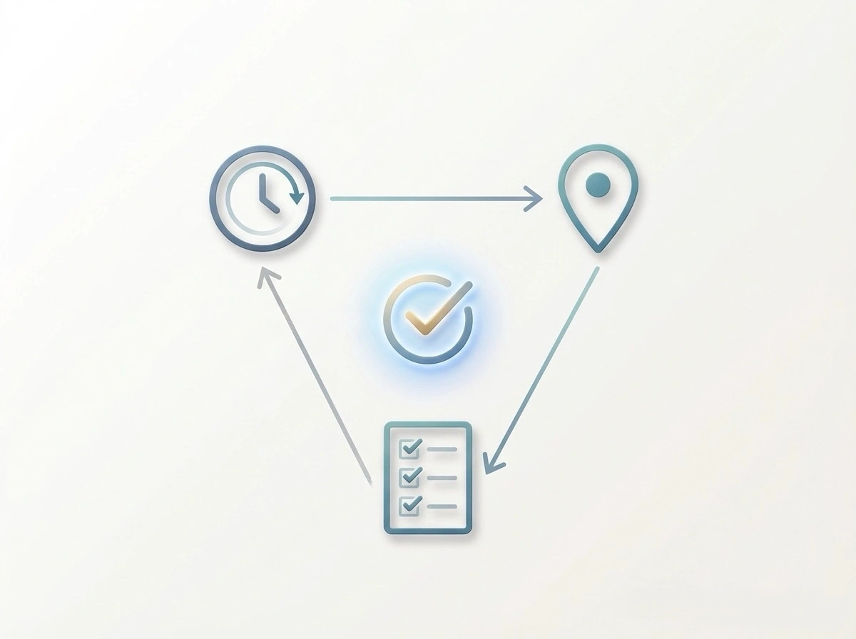 Prova contextual de rondas de vigilância no Brasil: horário, local e tarefa validados automaticamente
